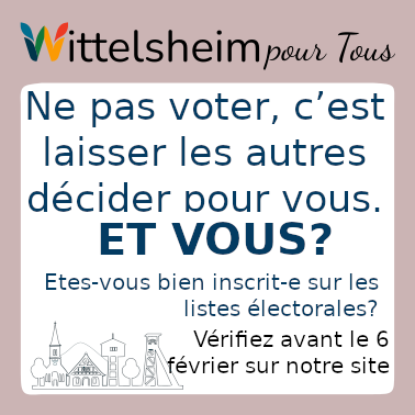 Appel à la vérification de l’inscription sur les listes électorales à Wittelsheim – chaque voix compte