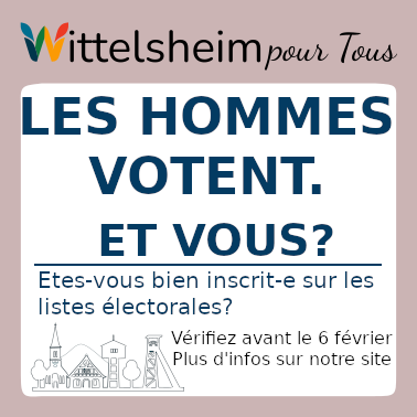 Appel à la vérification de l’inscription sur les listes électorales à Wittelsheim – chaque voix compte