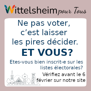 Appel à la vérification de l’inscription sur les listes électorales à Wittelsheim – chaque voix compte