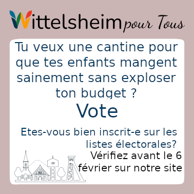 Appel à la vérification de l’inscription sur les listes électorales à Wittelsheim – chaque voix compte