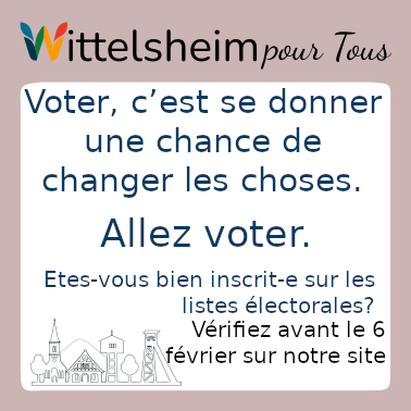 Appel à la vérification de l’inscription sur les listes électorales à Wittelsheim – chaque voix compte