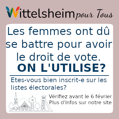 Appel à la vérification de l’inscription sur les listes électorales à Wittelsheim – chaque voix compte