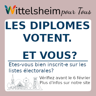 Appel à la vérification de l’inscription sur les listes électorales à Wittelsheim – chaque voix compte